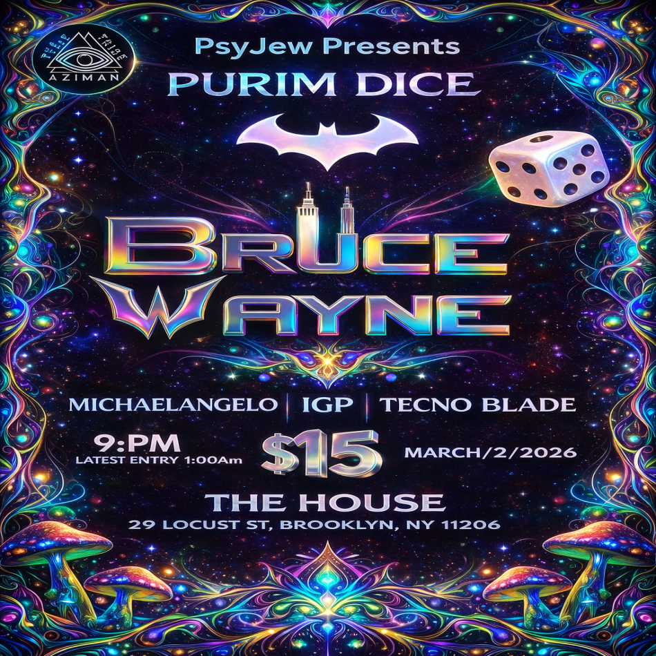 Purim Dice - Psytrance + Techno (Free Entry)